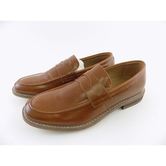 Nautica ELIAS Brown Mens Size 9M TAN SMOOTH Loafers & Slip Ons Shoes - Picture 6 of 6